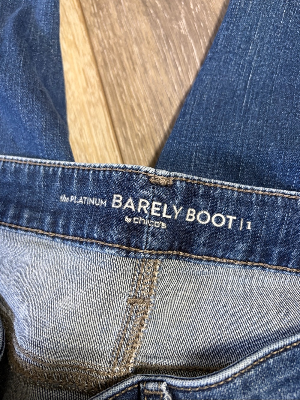 Chico's The Platinum Barely Boot Jeans - Picture 4 of 11